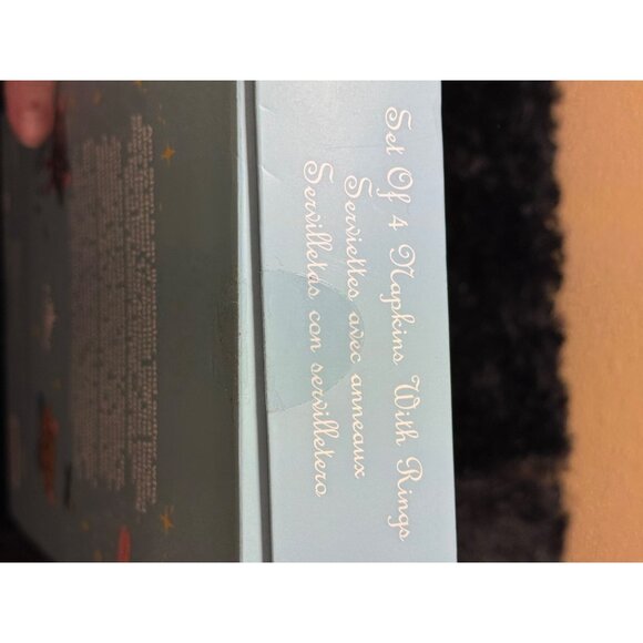 Disney Aristocats Napkin Gold Rings & Lace Accents Anna Sui Collaboration NIB - Picture 10 of 11